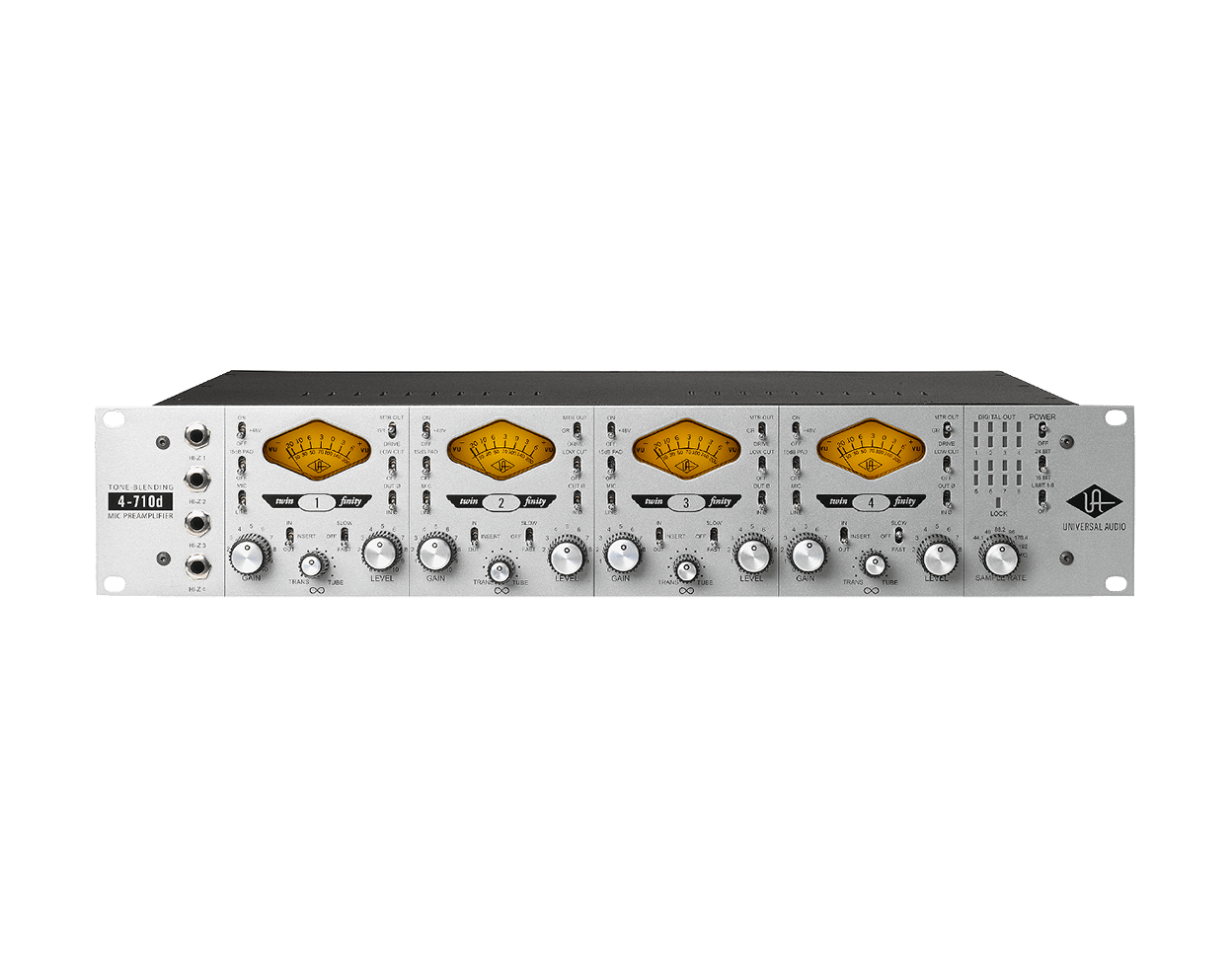 4-710d Four-Channel Tone-Blending Mic Preamp w/ Dynamics