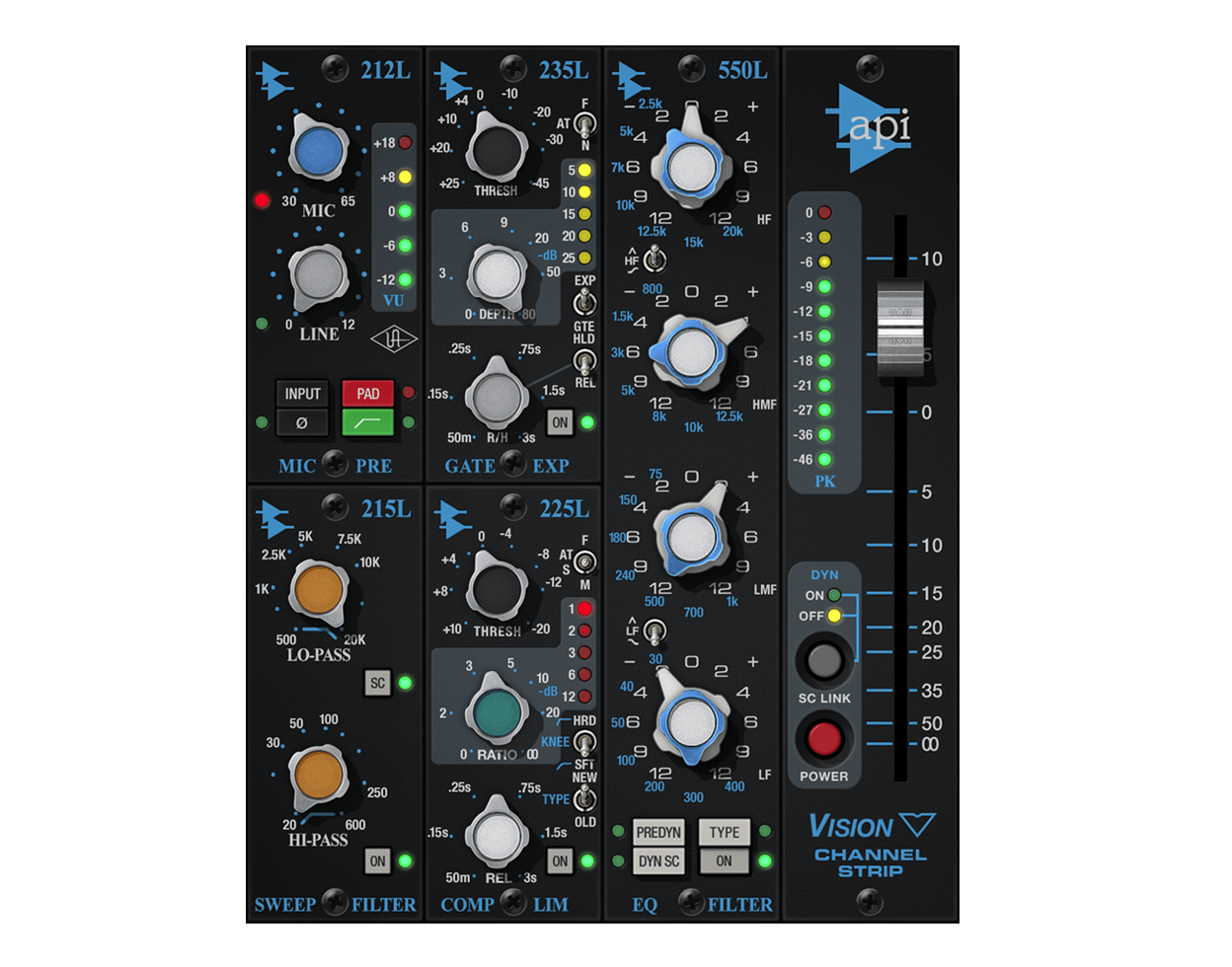 API Vision Channel Strip Collection