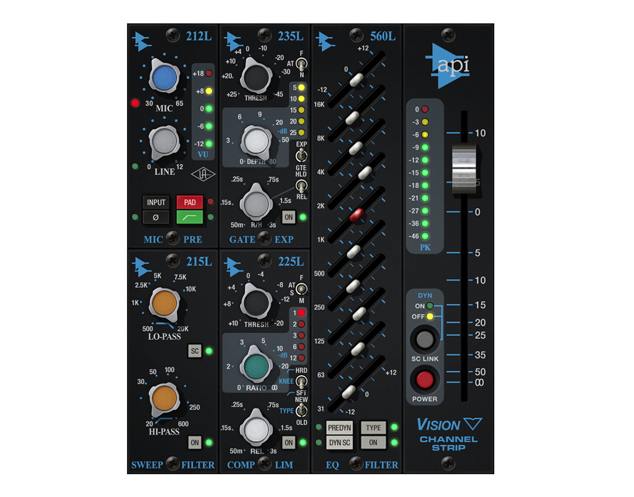 API Vision Channel Strip Collection