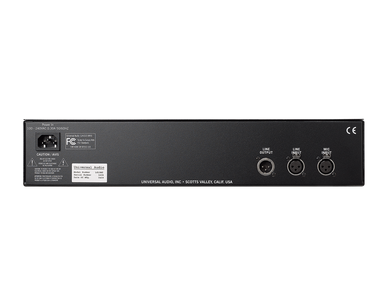 LA-610 Mk II Classic Tube Recording Channel
